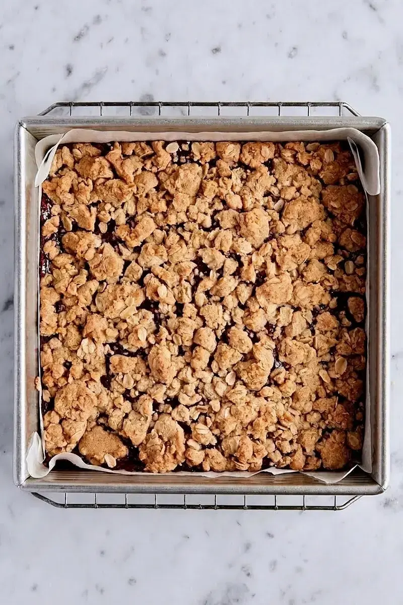 Raspberry Crumble Bars, Raspberry Crumb Bars, Step by Step