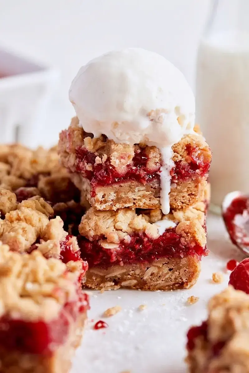Raspberry Crumble Bars