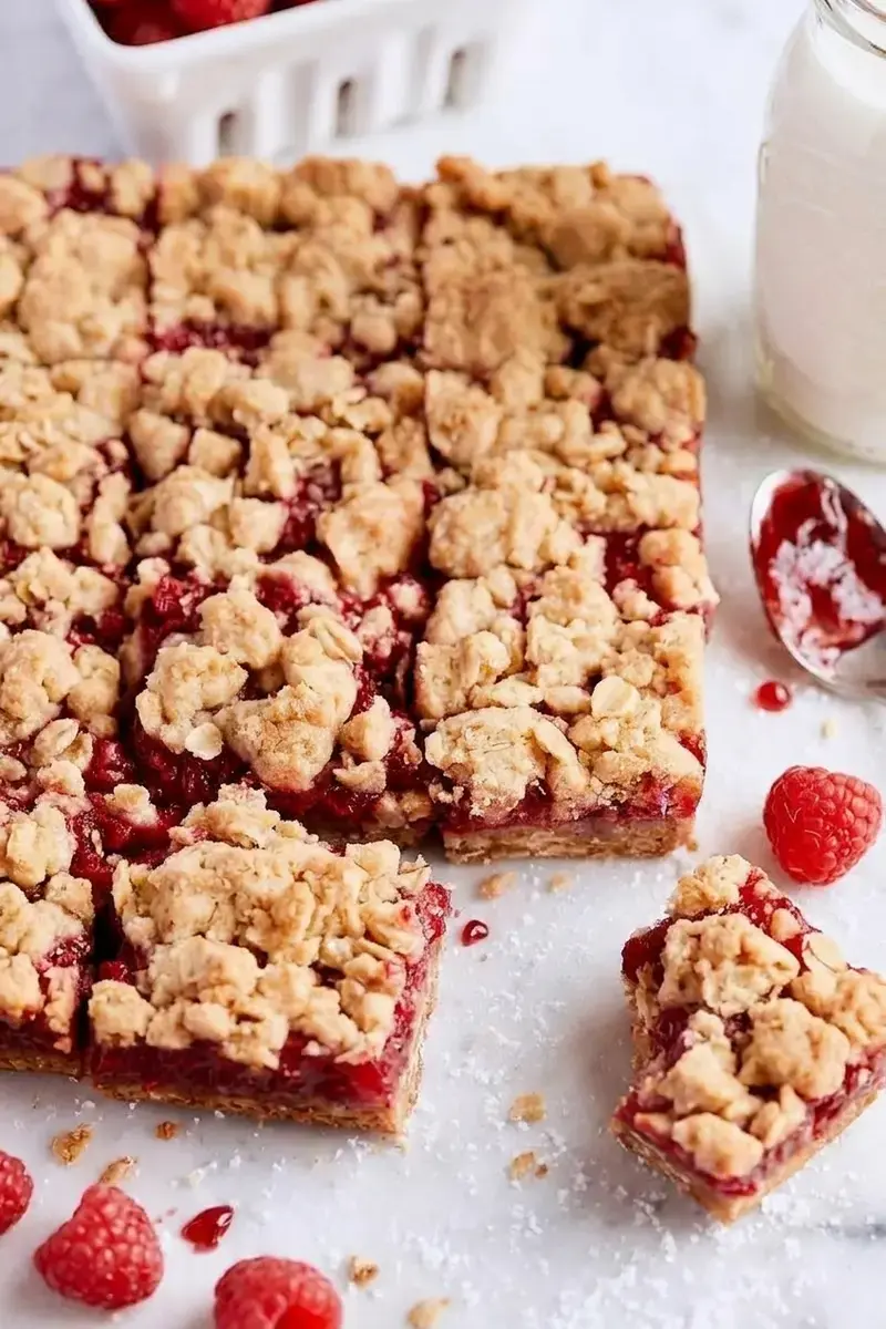 Raspberry Crumble Bars