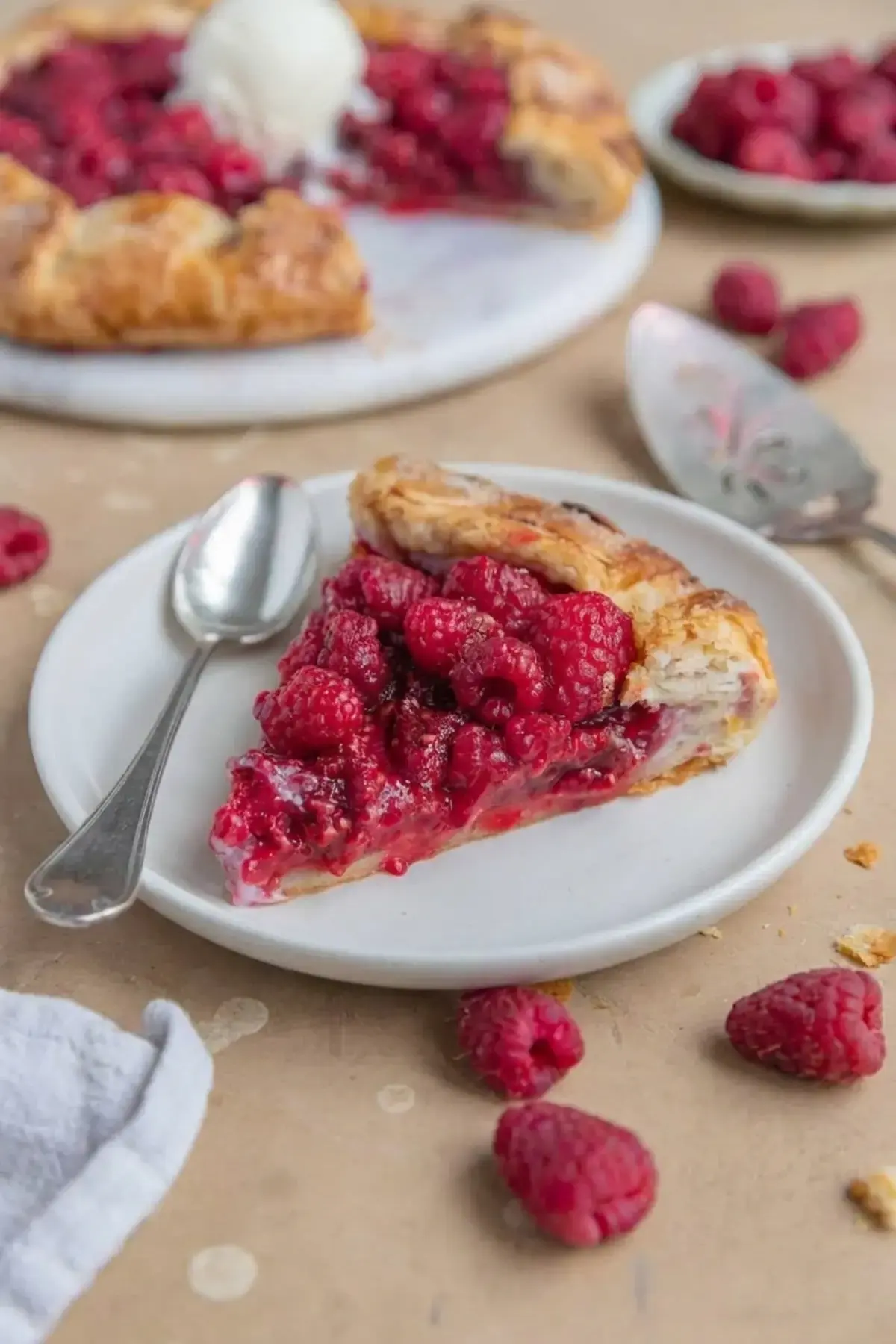Raspberry Galette, How to Serve the Galette