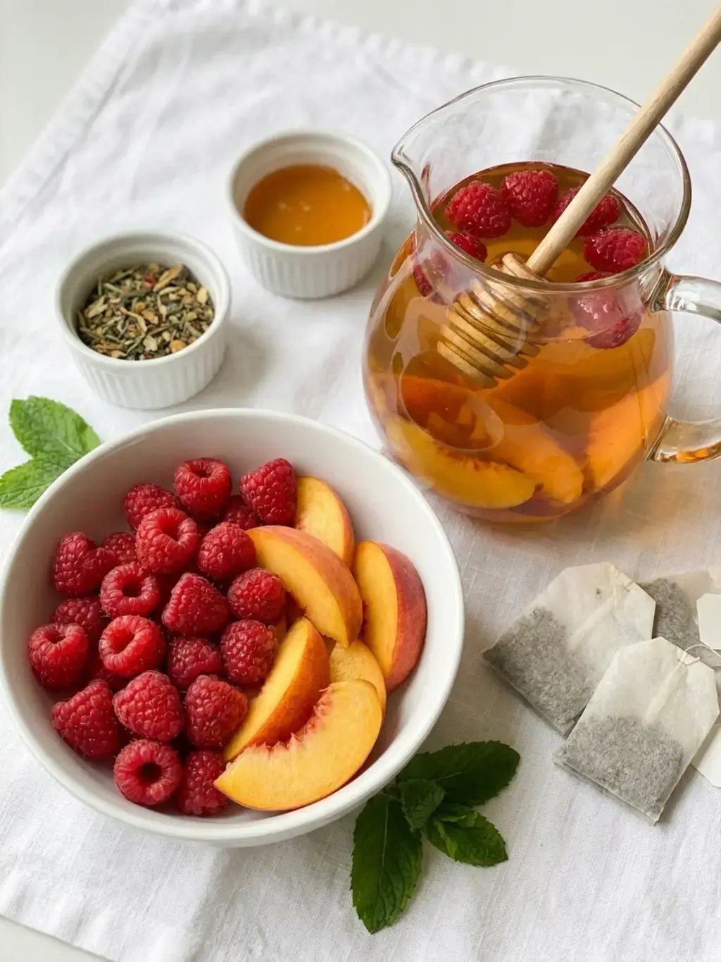 Refreshing Peach Raspberry Sun Tea Recipe Summer Favorite 5 Refreshing Peach Raspberry Sun Tea Recipe - Summer Favorite, Ingredients List