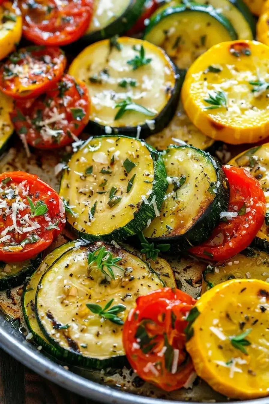Roasted Garlic-Parmesan Zucchini Squash And Tomatoes: A Simple Summer Side Dish 13 Roasted Garlic-Parmesan Zucchini Squash And Tomatoes, How To Make Roasted Garlic Parmesan Zucchini, Squash And Tomatoes