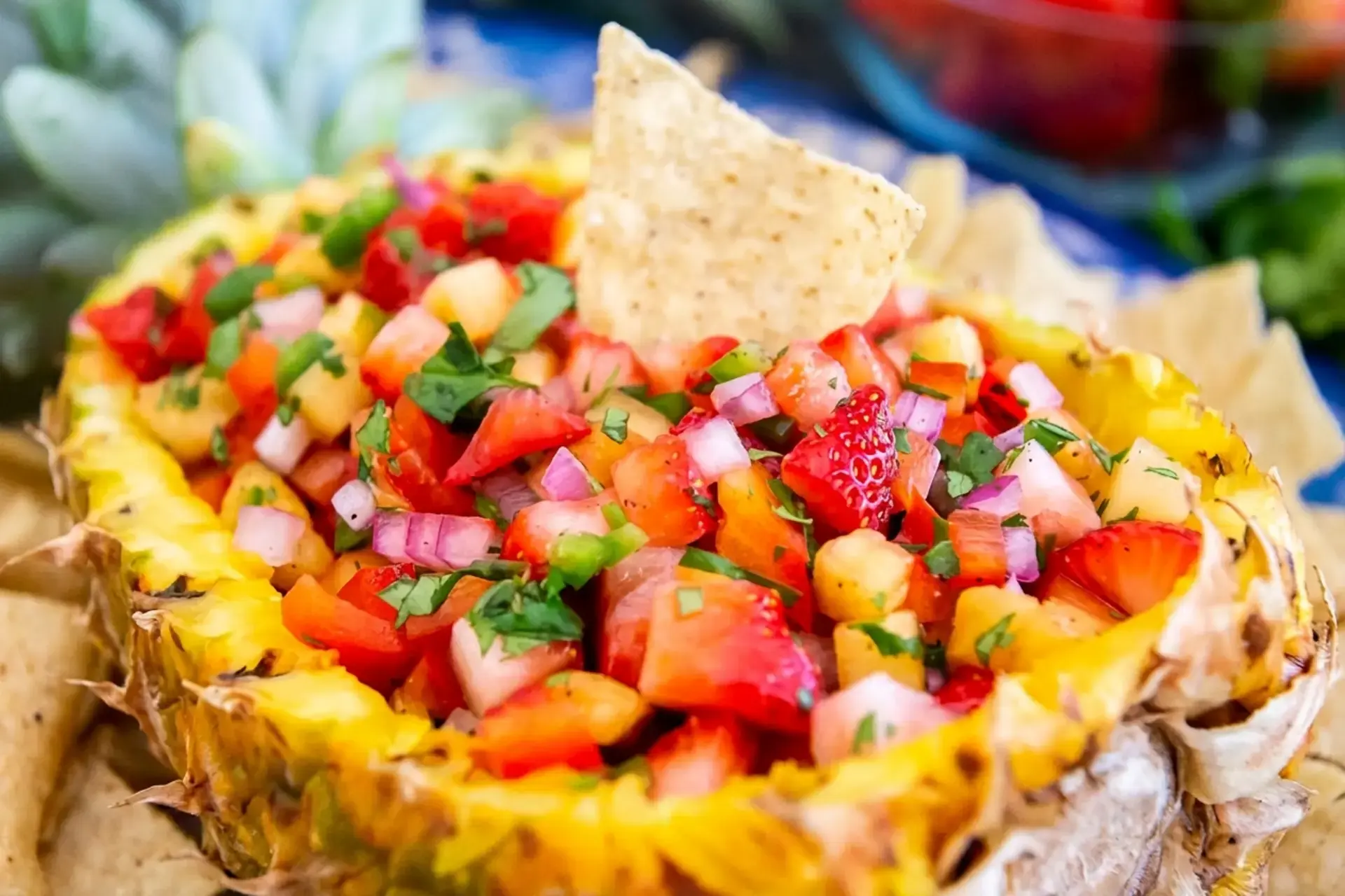 Strawberry Pineapple Salsa Recipe: A Cold and Colorful Party Appetizer 9 Strawberry Pineapple Salsa Recipe, Preparation and Chop