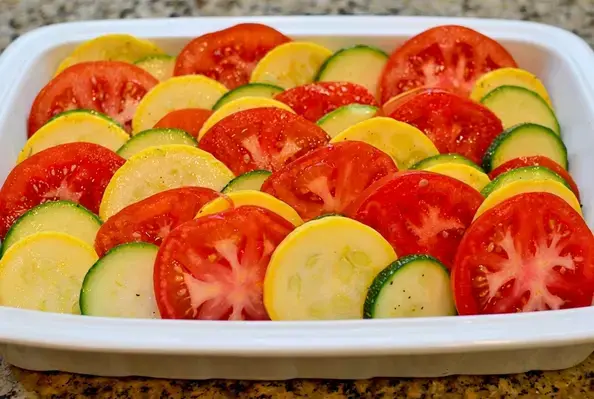 Summer Vegetable Gratin with Fresh Zucchini and Tomatoes 16 Summer Vegetable Gratin
