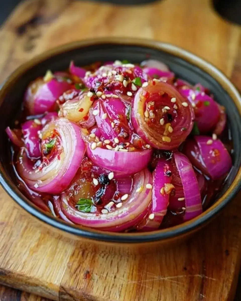 Tangy Asian Style Pickled Onions