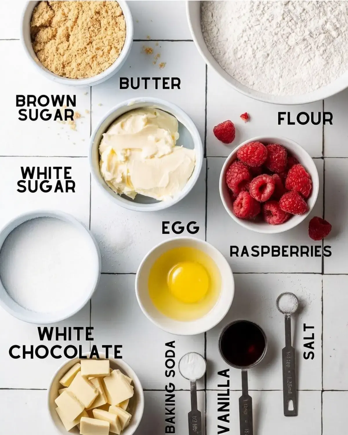 White Chocolate and Raspberry Cookies: Soft, Chewy & Easy to Make 15 White Chocolate And Raspberry Cookies, Ingredient Notes