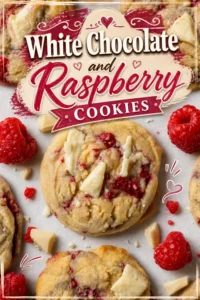 White Chocolate And Raspberry Cookies