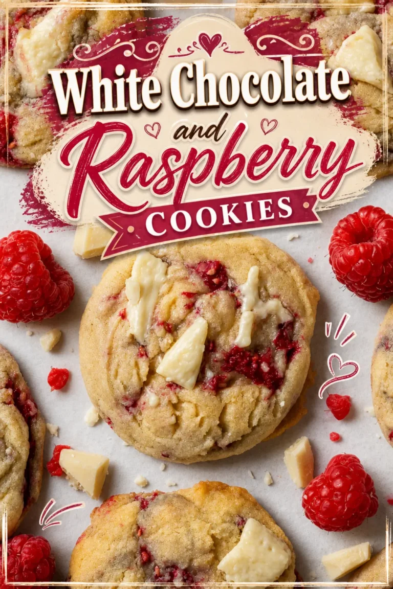White Chocolate and Raspberry Cookies: Soft, Chewy & Easy to Make 24 White Chocolate And Raspberry Cookies
