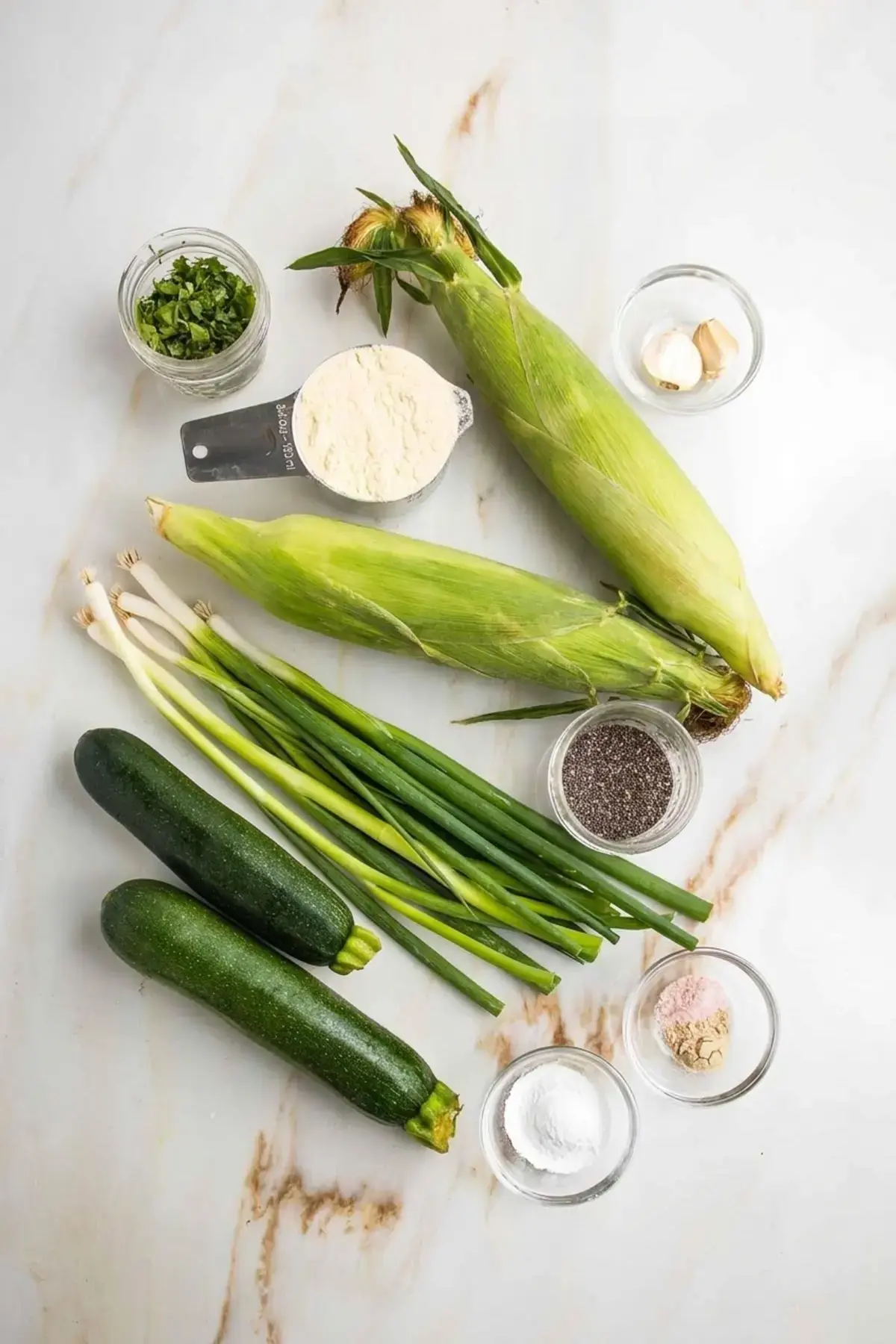 Zucchini Corn Fritters, Ingredients and Substitutions