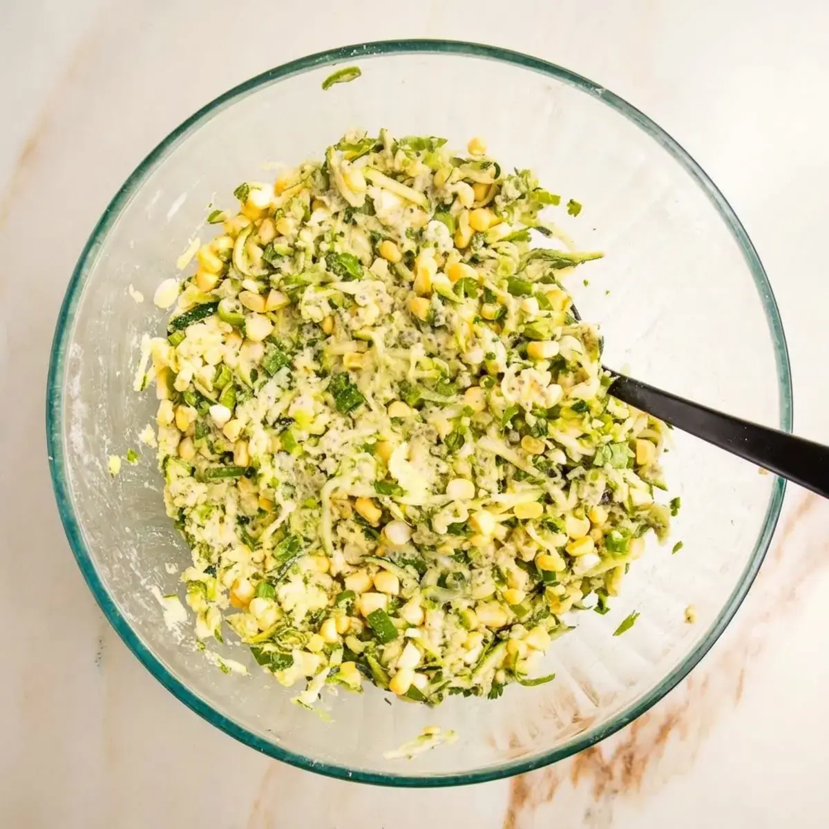 Zucchini Corn Fritters, What about all that liquid from the zucchini