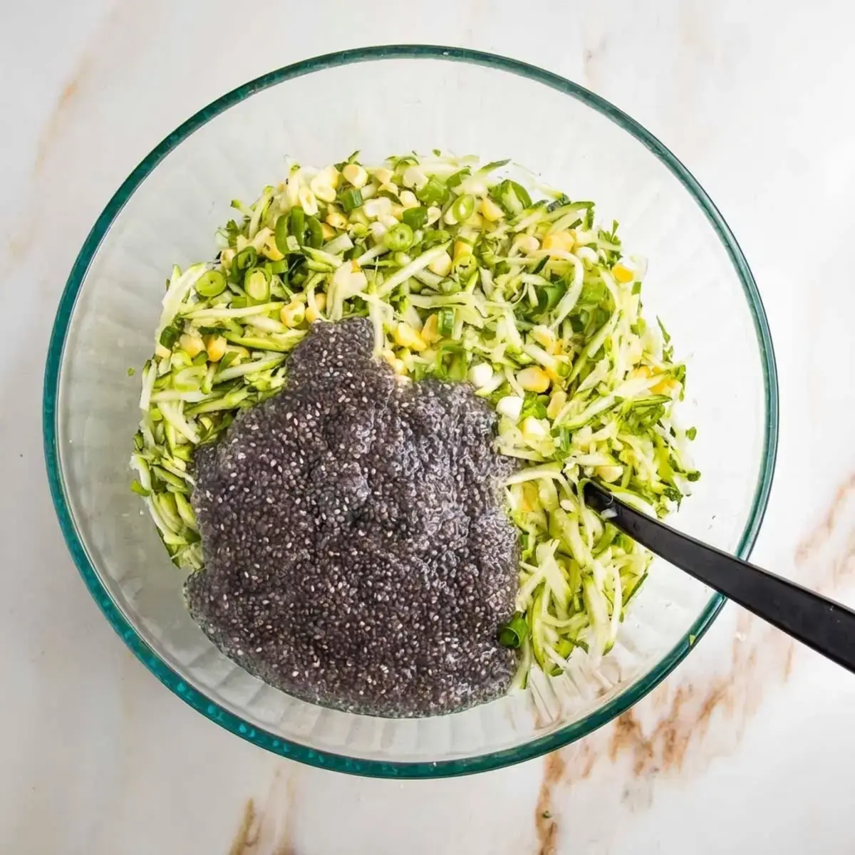 Zucchini Corn Fritters, What about all that liquid from the zucchini