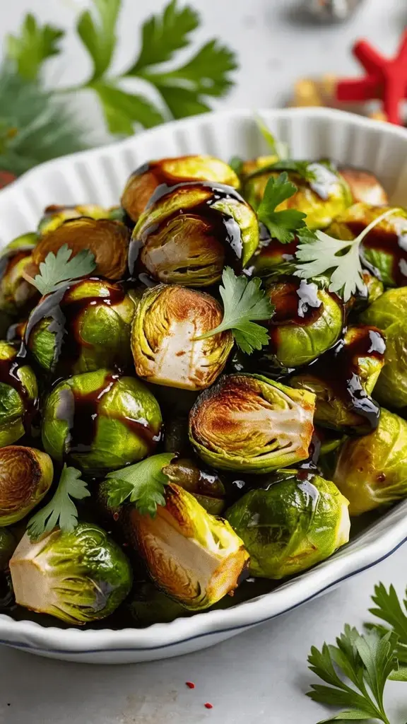 10 Quick & Easy Christmas Recipes for a Festive Family Dinner 4 10 Quick & Easy Christmas Recipes For A Festive Family Dinner , 4. Roasted Brussels Sprouts with Balsamic Glaze
