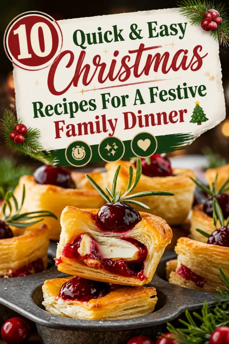 10 Quick & Easy Christmas Recipes For A Festive Family Dinner 🎄