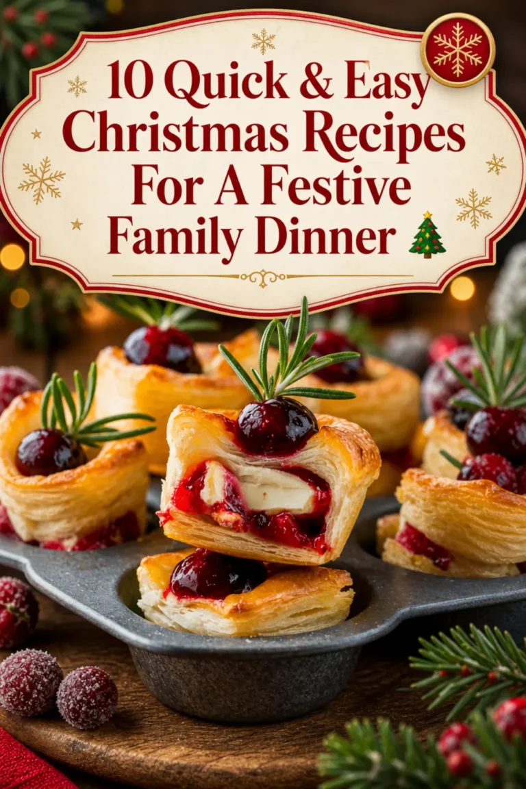 10 Quick & Easy Christmas Recipes For A Festive Family Dinner 🎄
