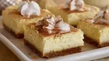 11+ Christmas Baking Treats Recipes, Eggnog Cheesecake Bars