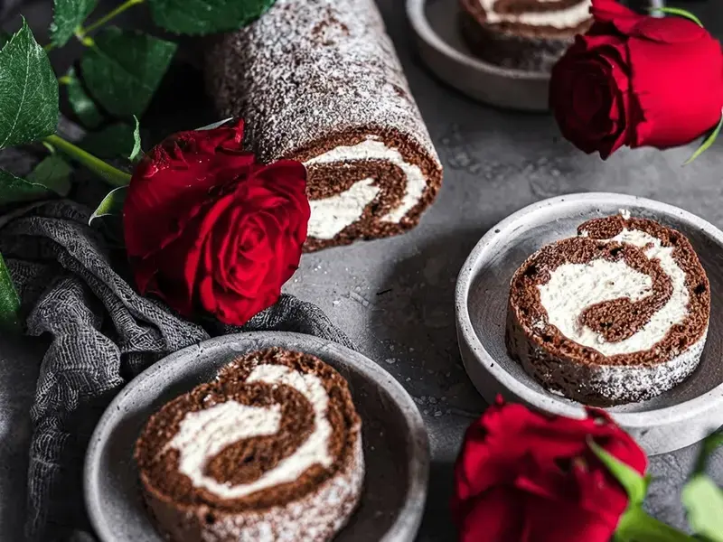 13 Christmas Recipes, Chocolate Roulade