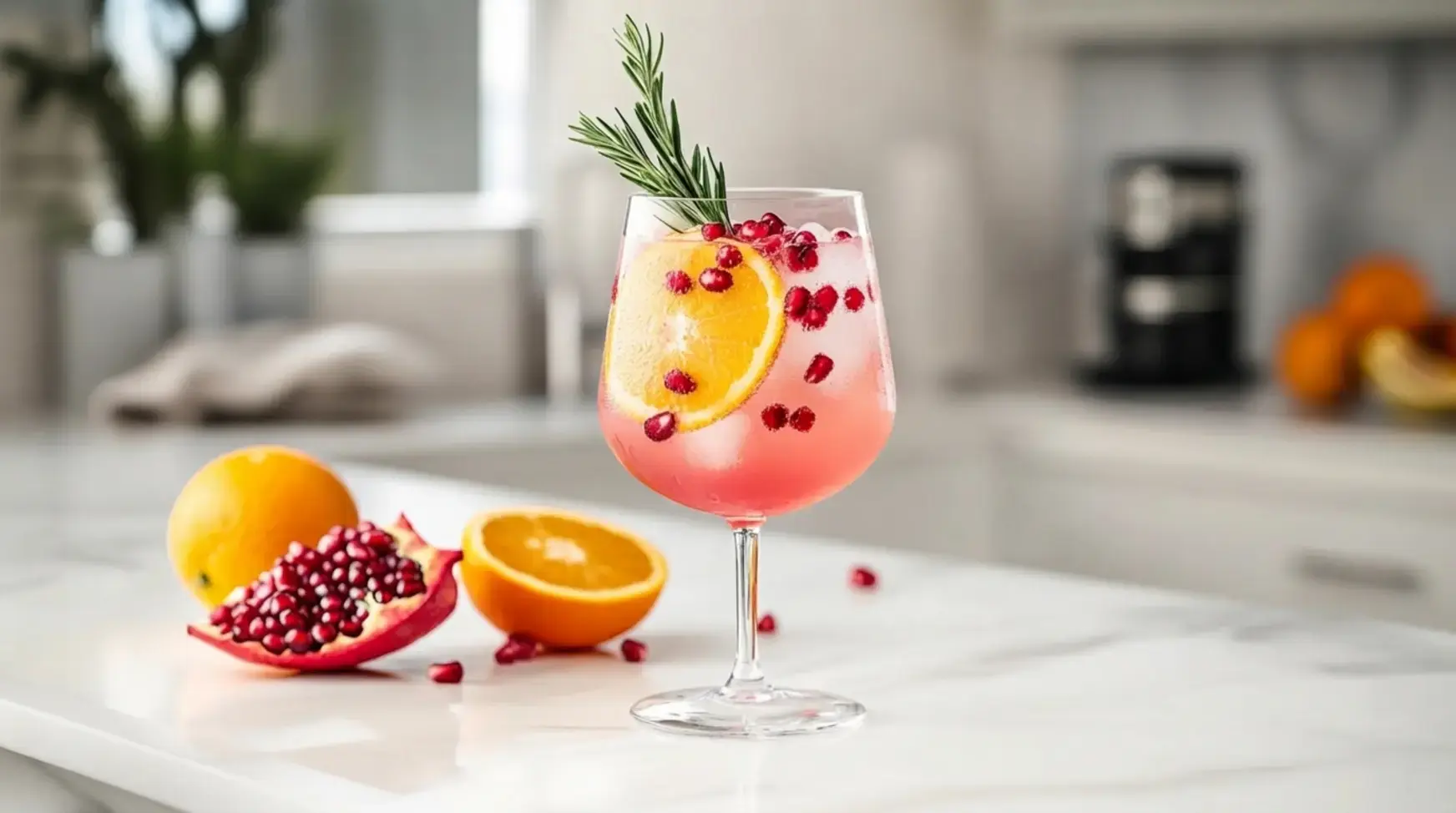 15 Best Fall Mocktails, Orange Pomegranate Mocktail