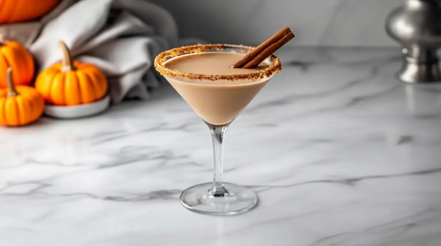 15 Best Fall Mocktails, Pumpkin Pie Martini Mocktail