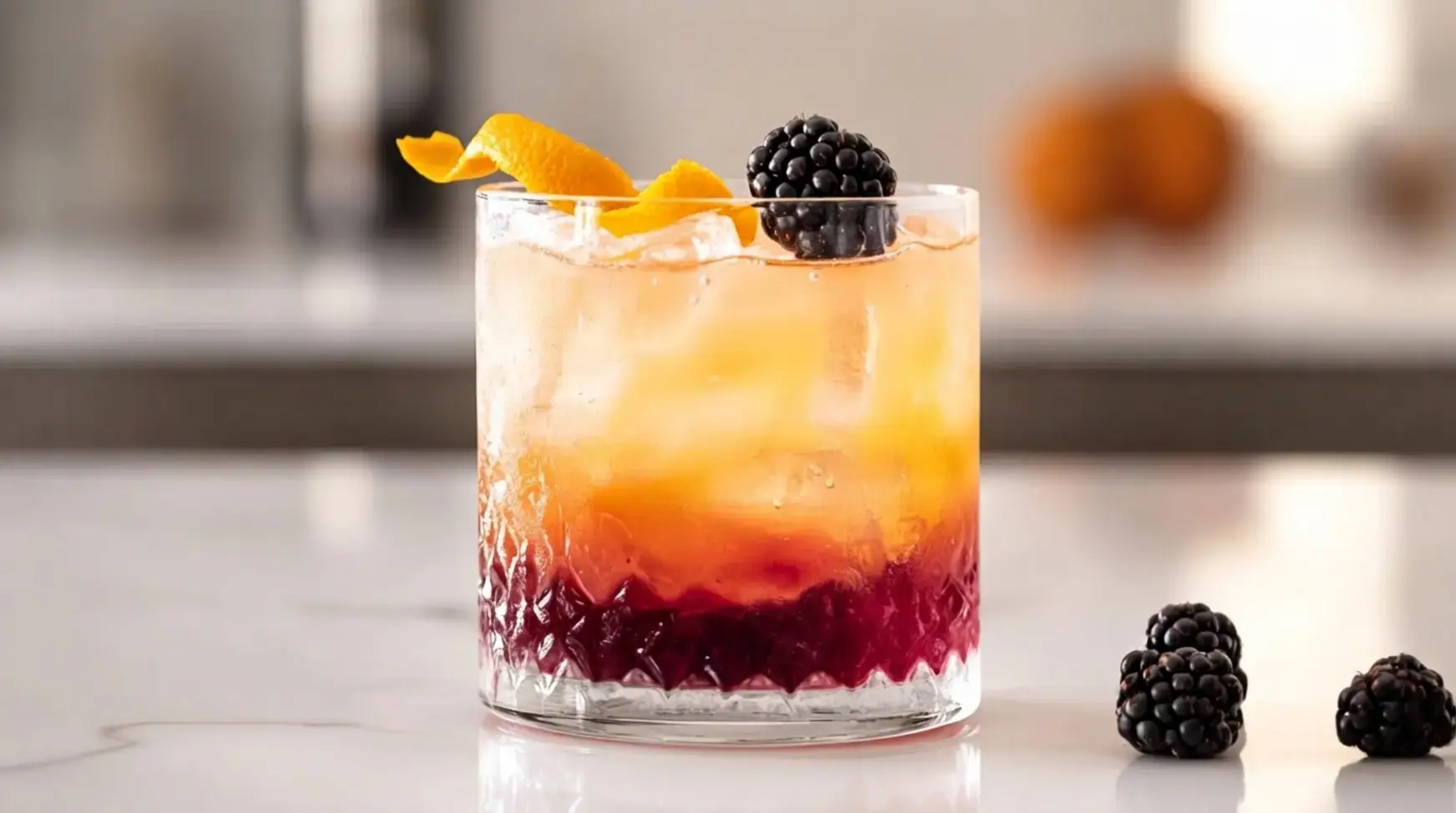 15 Best Fall Mocktails, Vanilla Earl Grey Blackberry Mocktail