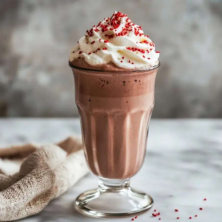 17 Best Ever Homemade Milkshake Recipes!, 10. Red Velvet Milkshake