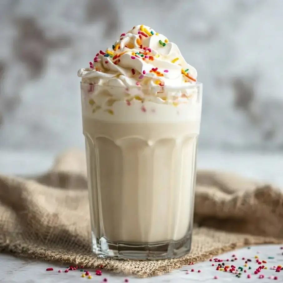 17 Best Ever Homemade Milkshake Recipes!, 15. Birthday Cake Milkshake