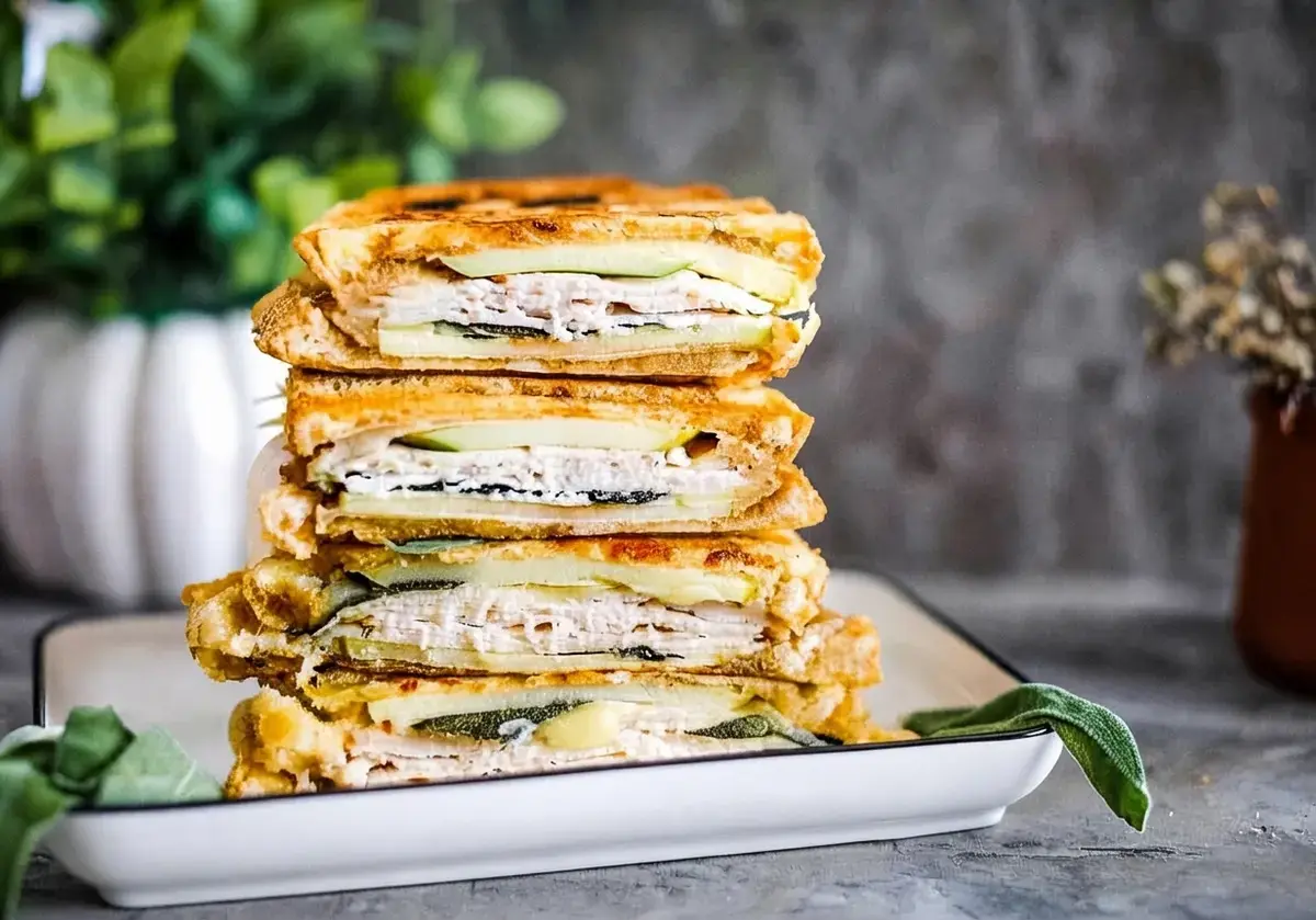 17 Christmas Recipes, Turkey & Apple Panini