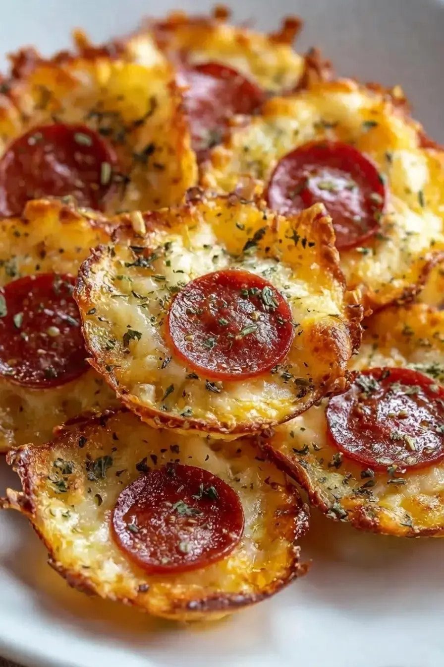 2 Ingredient Pizza Chips Recipe for a Quick Low Carb Snack 10 2 Ingredient Pizza Chips