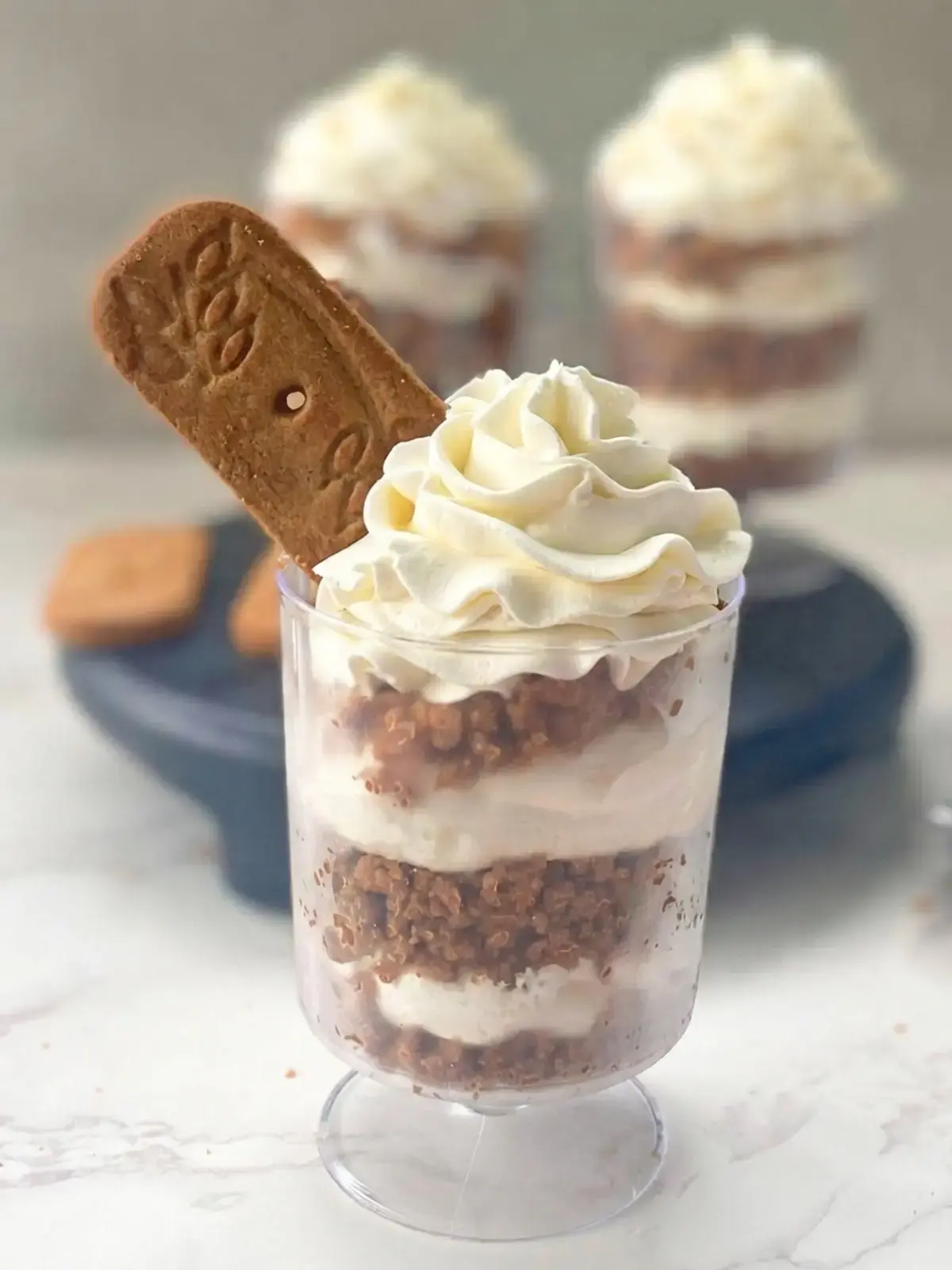 20+ Easy Christmas Desserts Anyone Can Make, Biscoff Cheesecake Parfaits
