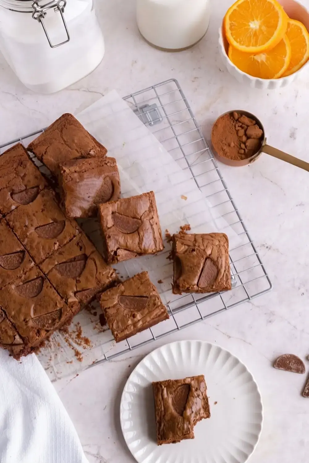 23 Christmas Desserts for a Festive Holiday Baking Lineup 18 23 Christmas Desserts, Chocolate Orange Brownies