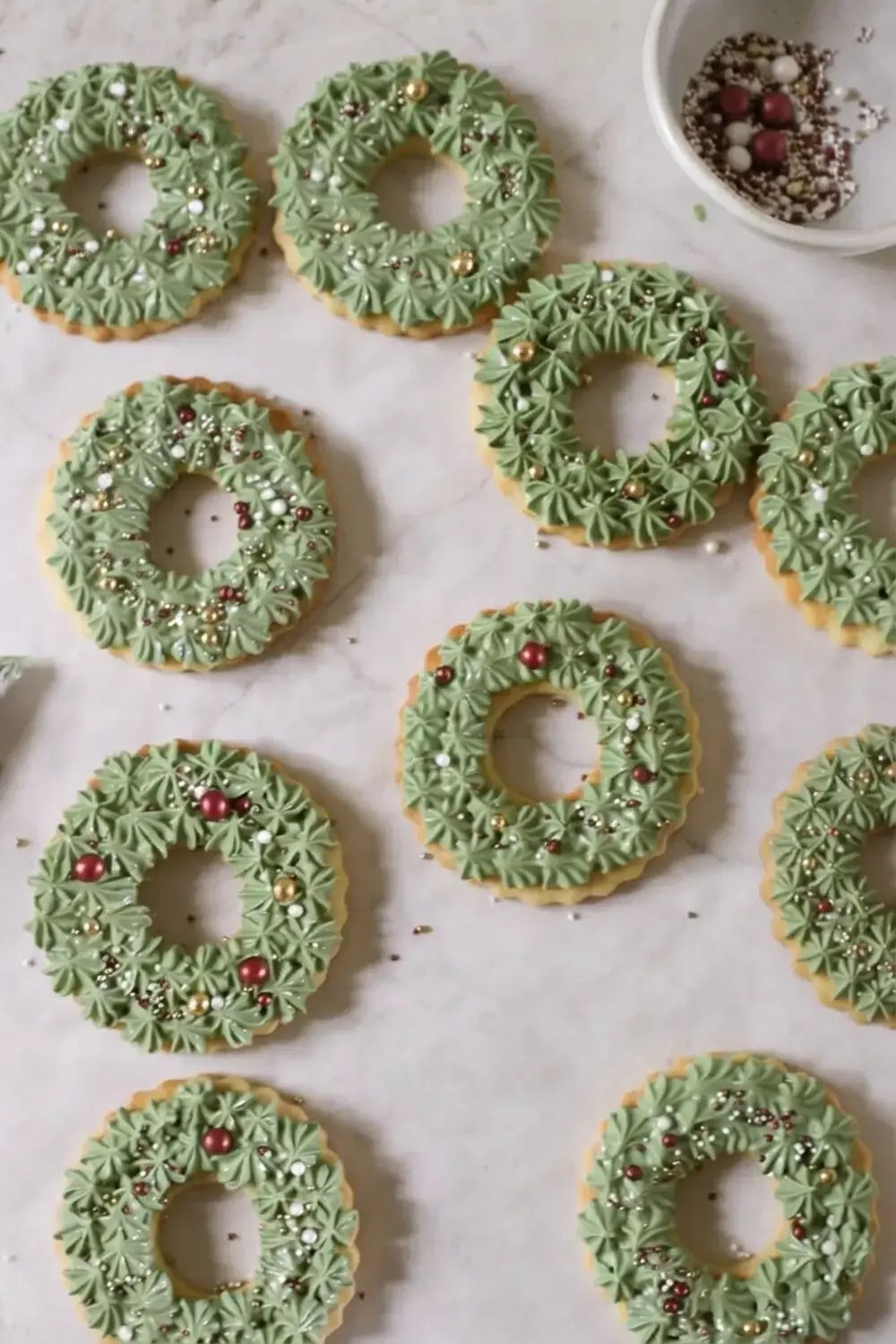 23 Christmas Desserts for a Festive Holiday Baking Lineup 14 23 Christmas Desserts, Christmas Wreath Cookies