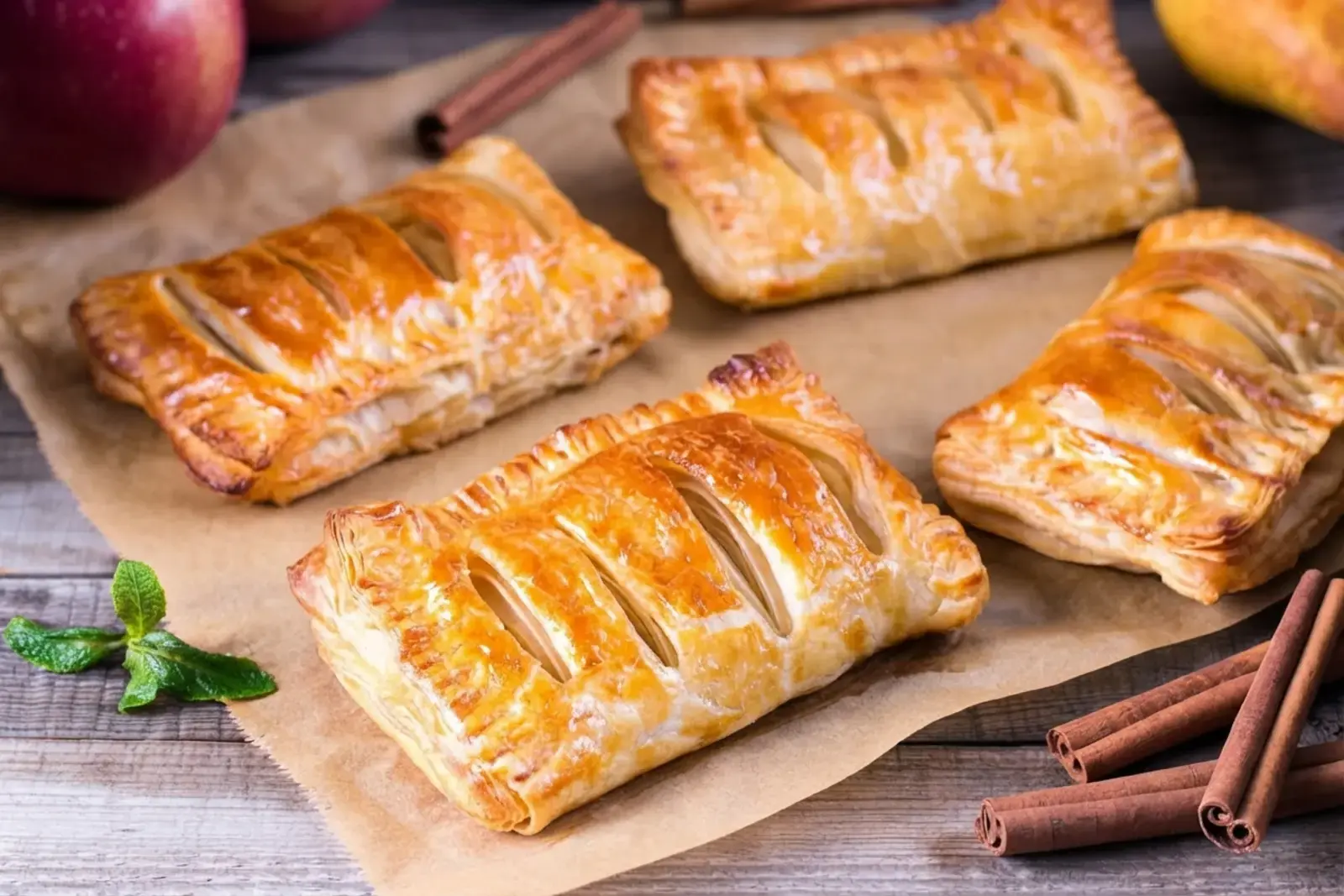 23 Easy Puff Pastry Appetizers, 19) Apple Cheddar Maple Hand Pies