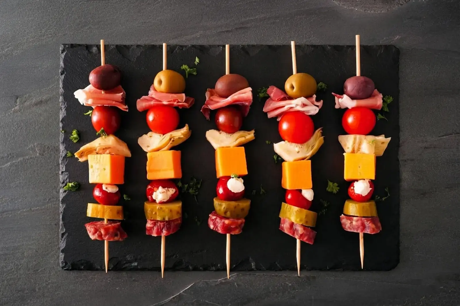23 Make-Ahead Appetizers for a Stress-Free Party 22 23 Make-Ahead Appetizers, 23) Italian Antipasto Skewers with Salami and Provolone