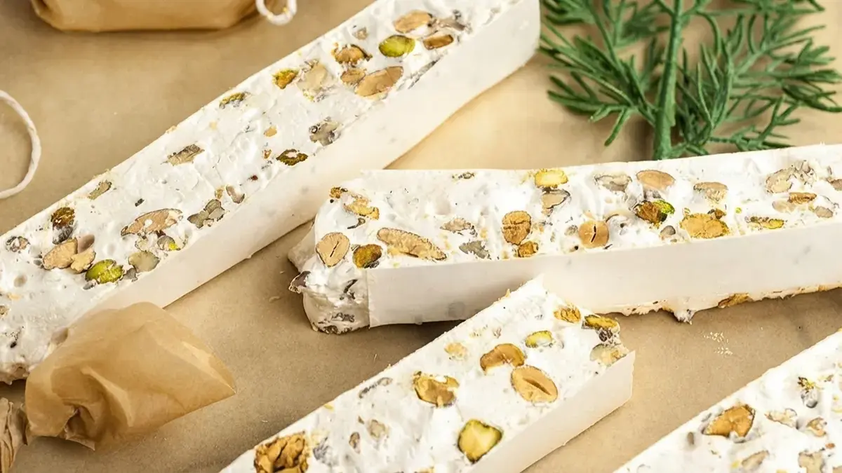 29 Homemade Christmas Recipes, Homemade Torrone Italian Nut Nougat