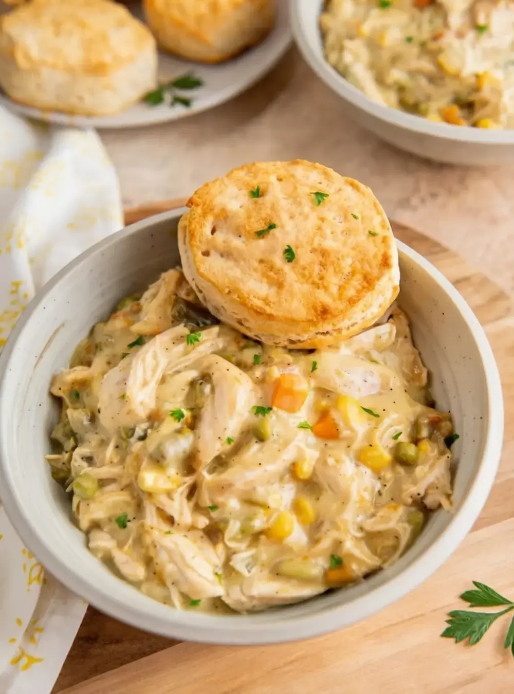 30+ Cheap Crockpot Recipes For Easy Comfort Meals, 19. Crockpot Chicken Pot Pie