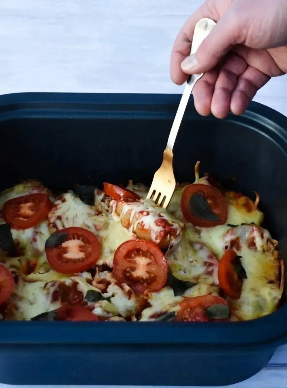 30+ Cheap Crockpot Recipes For Easy Comfort Meals, 28. Slow Cooker Pizza Potato