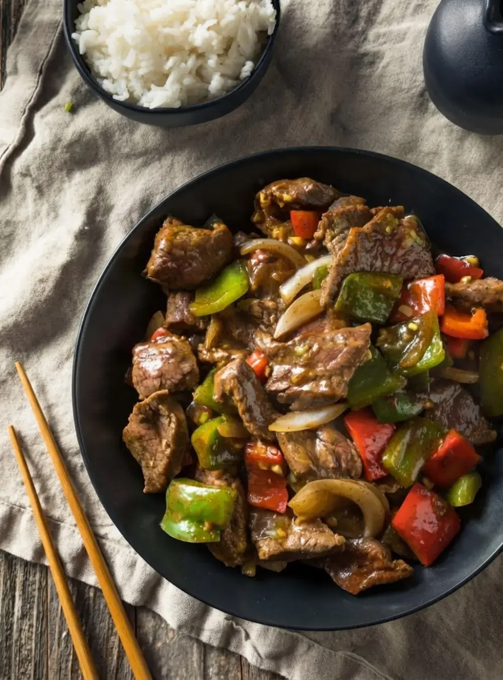 30+ Cheap Crockpot Recipes For Easy Comfort Meals, 7. Crock Pot Pepper Steak
