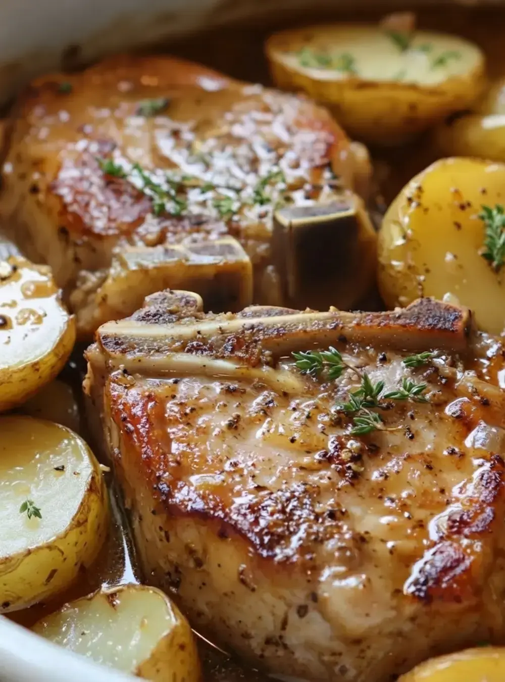 30+ Cheap Crockpot Recipes For Easy Comfort Meals, 9. Pork Chops and Potatoes