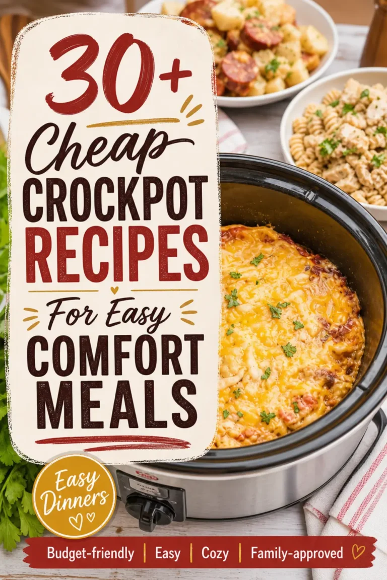 30+ Cheap Crockpot Recipes For Easy Comfort Meals