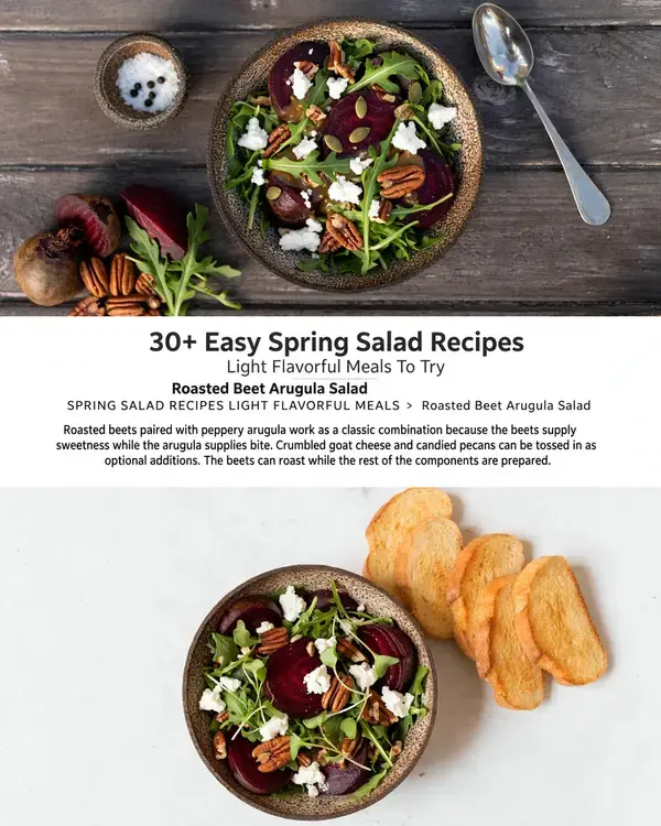30+ Easy Spring Salad Recipes: Light, Flavorful Meals to Try This Spring 7 30+ Easy Spring Salad Recipes Light Flavorful Meals To Try, Roasted Beet Arugula Salad