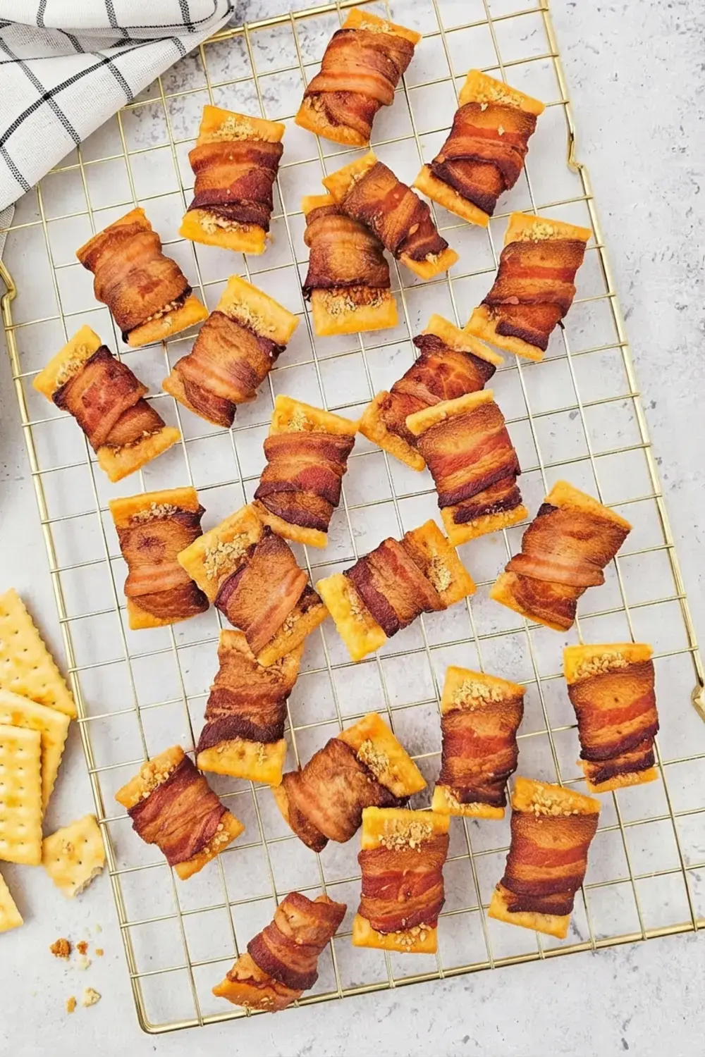 30+ One Bite Appetizers for a Crowd: Easy Finger Foods for Any Party 46 30+ One Bite Appetizers For A Crowd, Bacon Wrapped Crackers