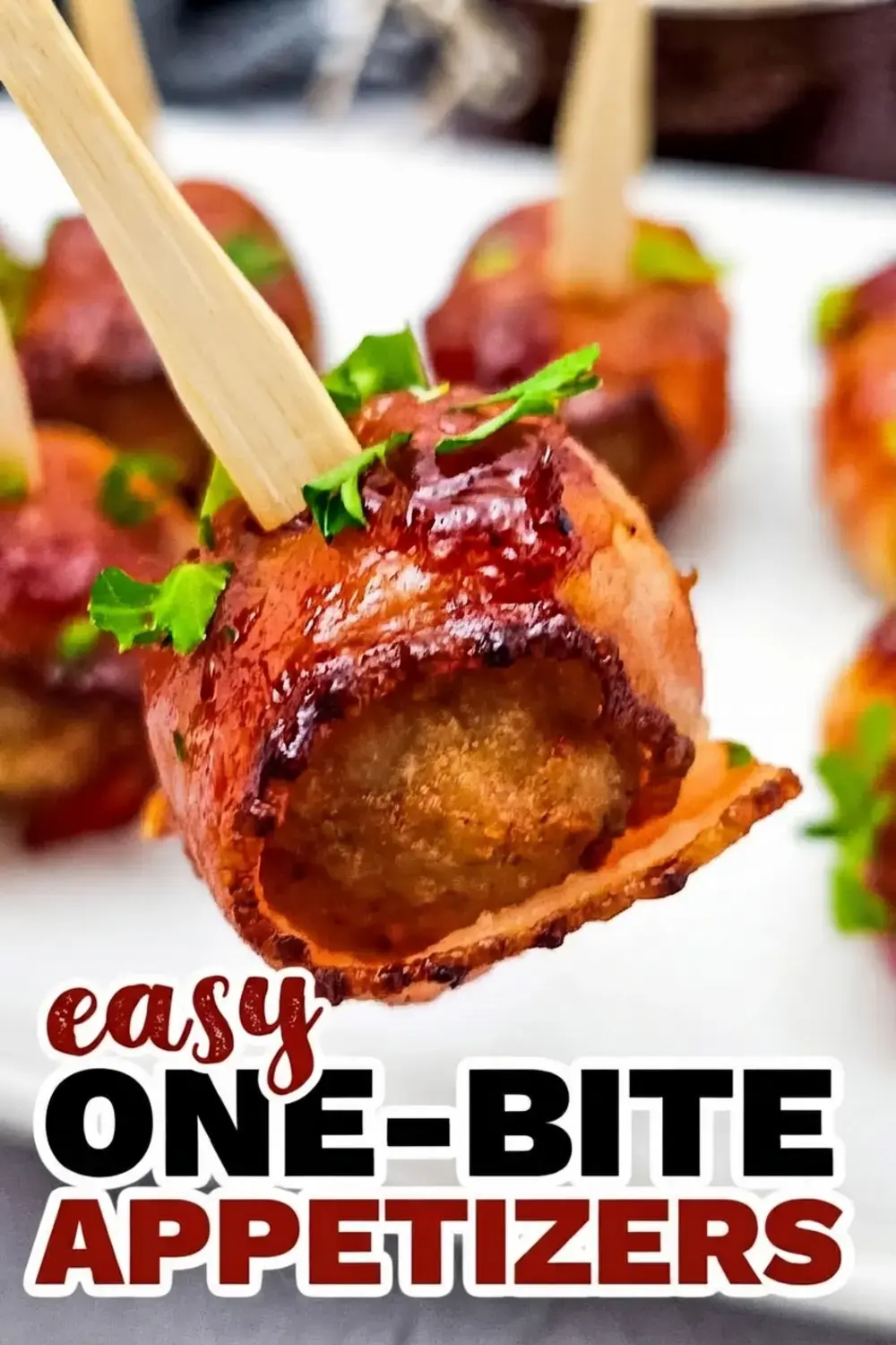 30+ One Bite Appetizers for a Crowd: Easy Finger Foods for Any Party 11 30+ One Bite Appetizers For A Crowd, Bacon Wrapped Meatballs