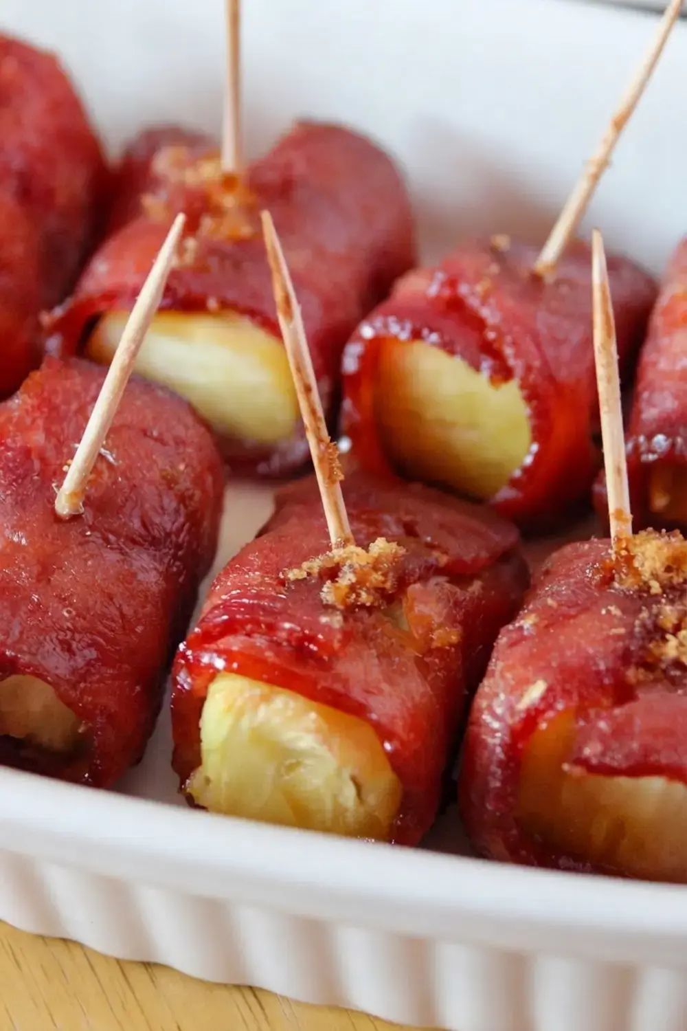 30+ One Bite Appetizers for a Crowd: Easy Finger Foods for Any Party 30 30+ One Bite Appetizers For A Crowd, Bacon Wrapped Pineapple Bites