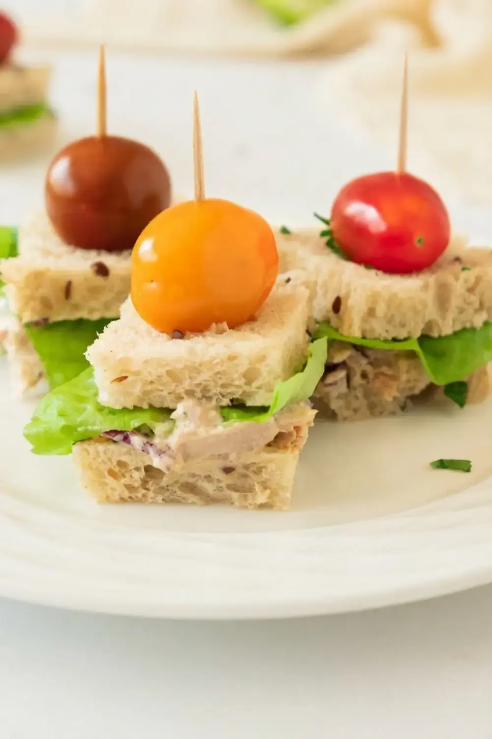 30+ One Bite Appetizers for a Crowd: Easy Finger Foods for Any Party 3 30+ One Bite Appetizers For A Crowd, Classic Tuna Tea Sandwiches