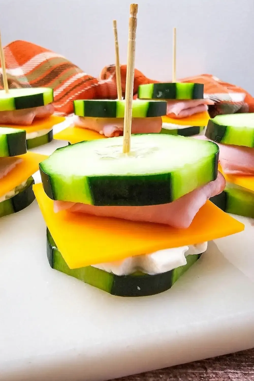 30+ One Bite Appetizers for a Crowd: Easy Finger Foods for Any Party 44 30+ One Bite Appetizers For A Crowd, Ham & Cheese Cucumber Sandwich Bites