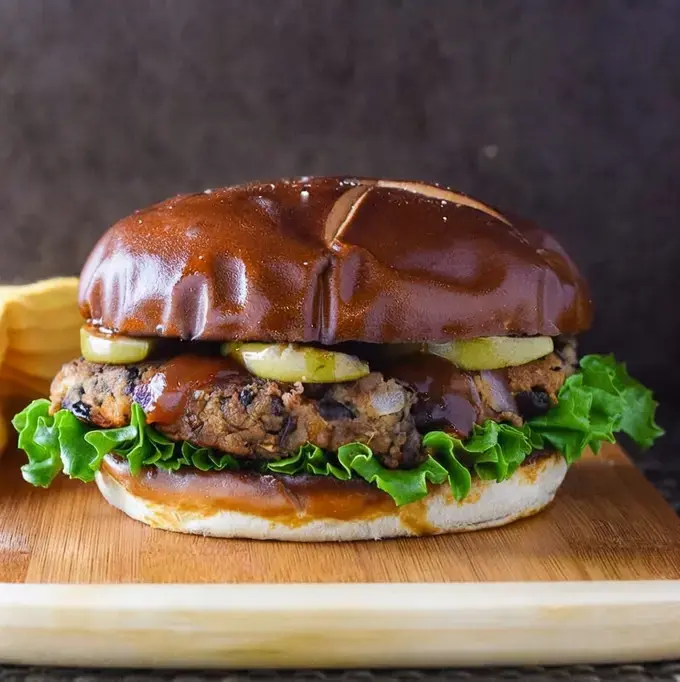 32 Best Gourmet Burger Recipes for Perfect Homemade Burgers 25 32 Best Gourmet Burger Recipes, 24. Black Bean Burger with Seared Apple and BBQ Sauce