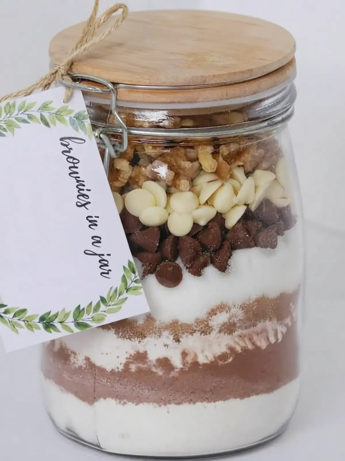 32 Cheerful Christmas Recipes, Brownies in a Jar