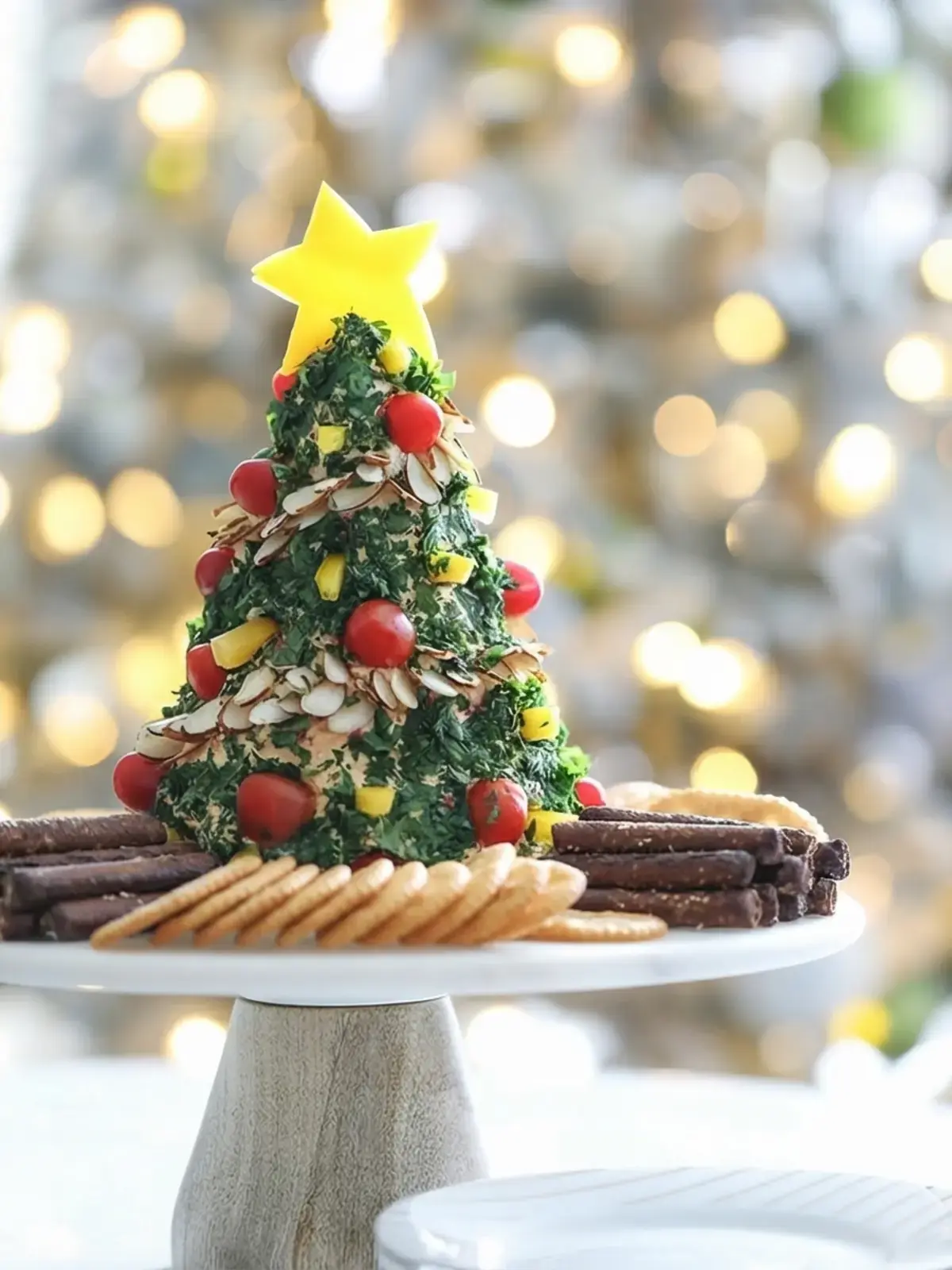 32 Cheerful Christmas Recipes, Christmas Tree Cheeseball