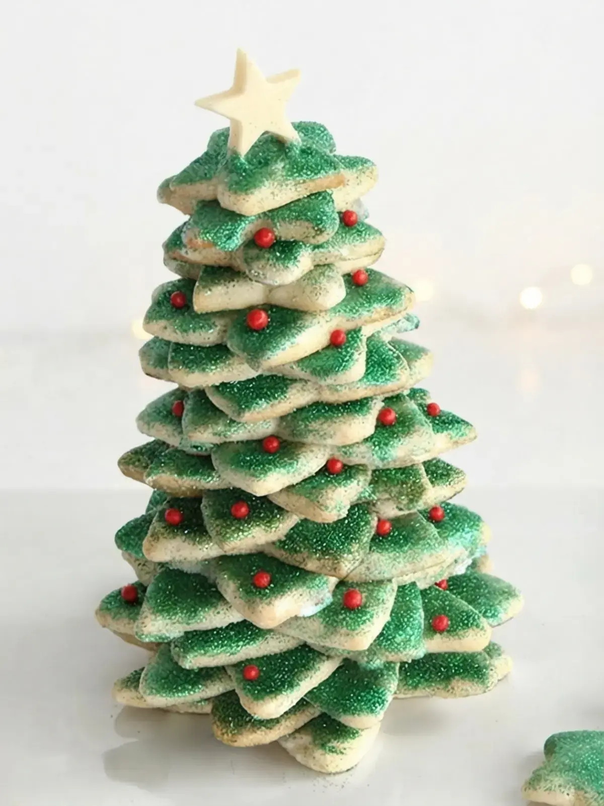 32 Cheerful Christmas Recipes, Stacked Sugar Cookies Christmas Tree