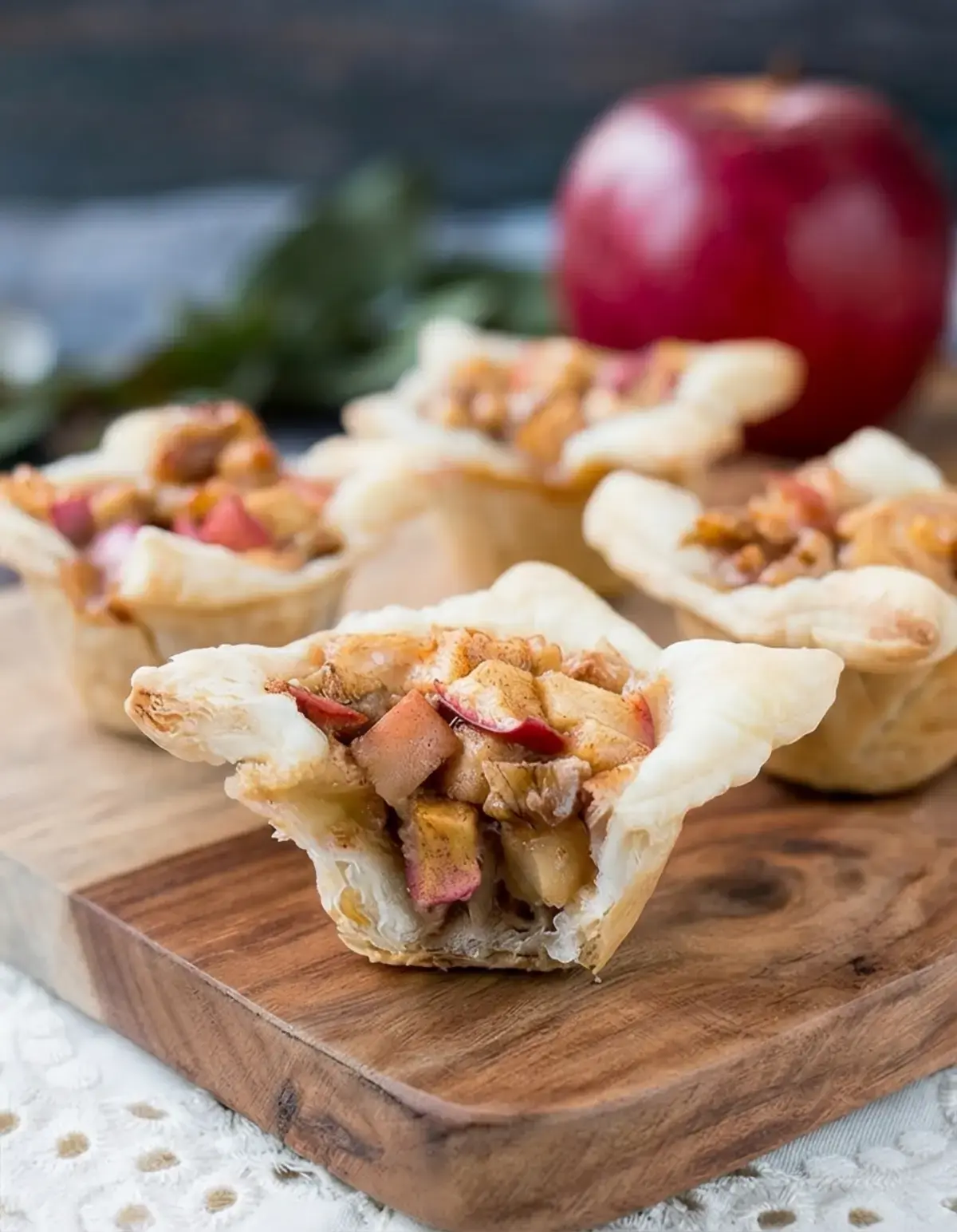 33 Delicious Christmas Recipes For Every Holiday Table: Appetizers, Sides, and Showstopper Desserts 14 33 Delicious Christmas Recipes For Every Holiday Table, Apple and Brie Tartlets for a Delicious Treat