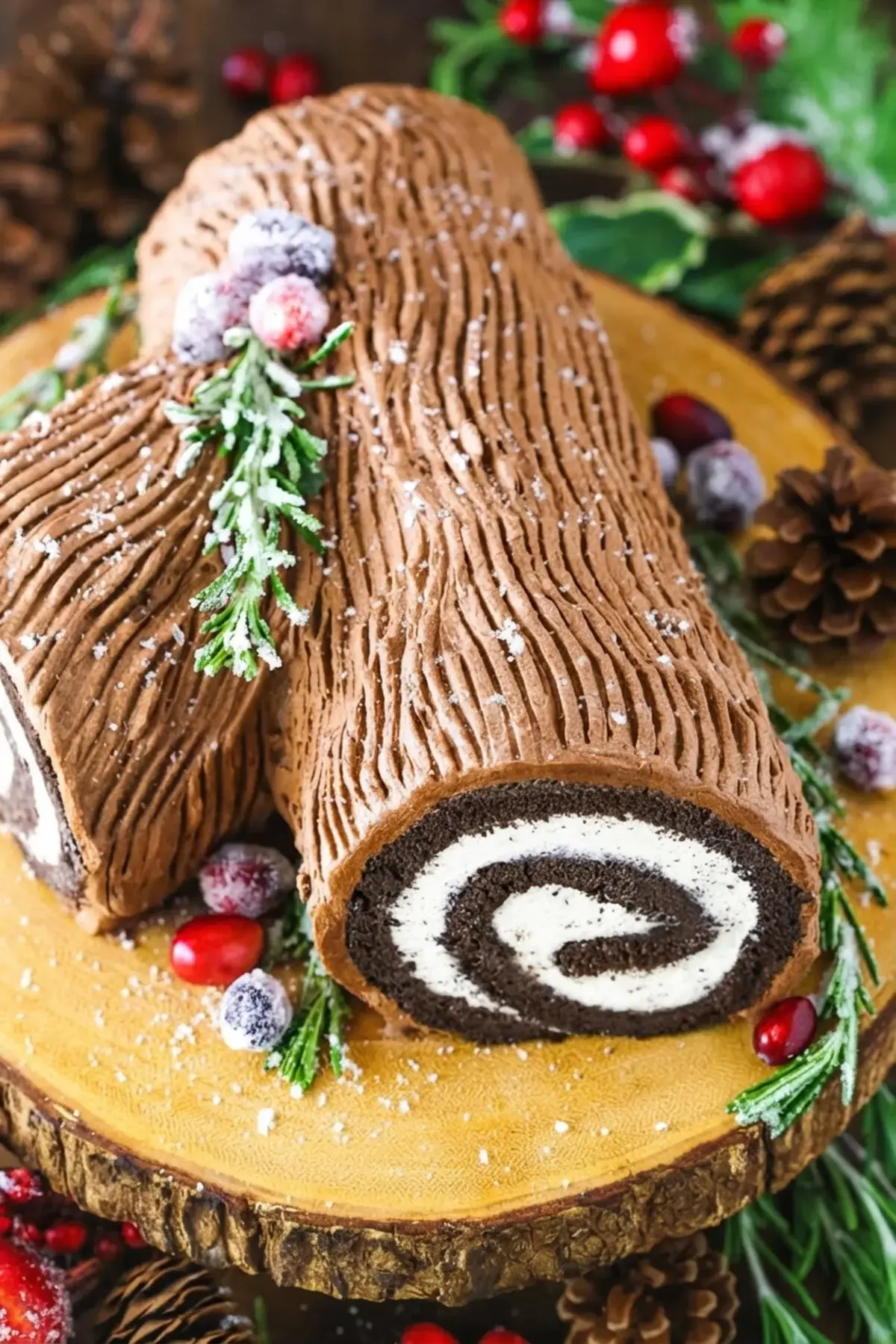 33 Delicious Christmas Recipes For Every Holiday Table: Appetizers, Sides, and Showstopper Desserts 24 33 Delicious Christmas Recipes For Every Holiday Table, Chocolate Yule Log